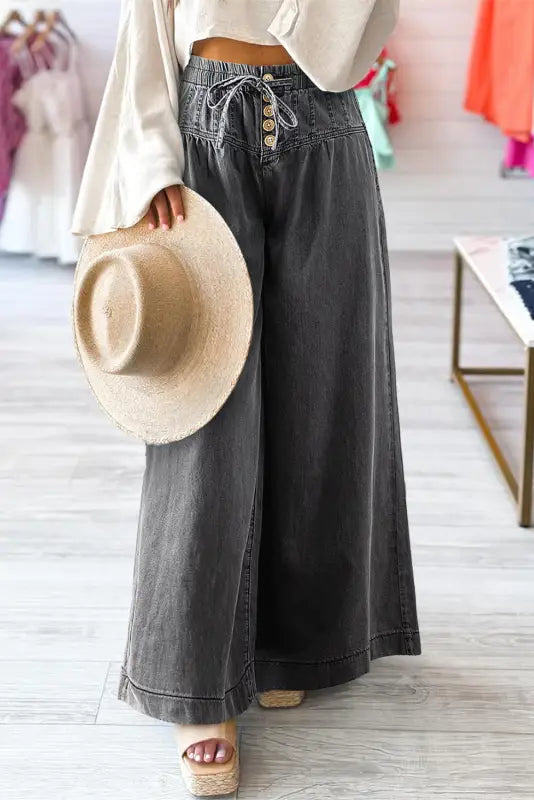 Slate Soar Wide-Leg Jeans